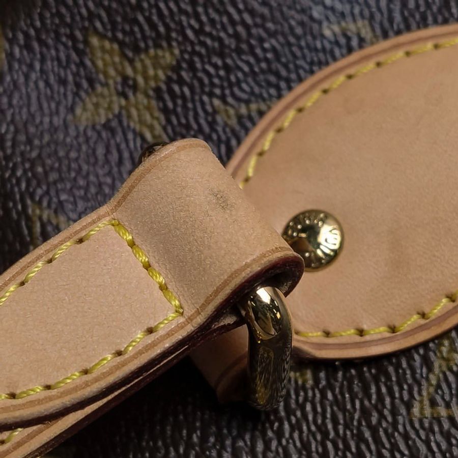 Louis Vuitton (LV) Palermo派拉蒙小號植鞣革Monogram印花褶襉單肩包-25