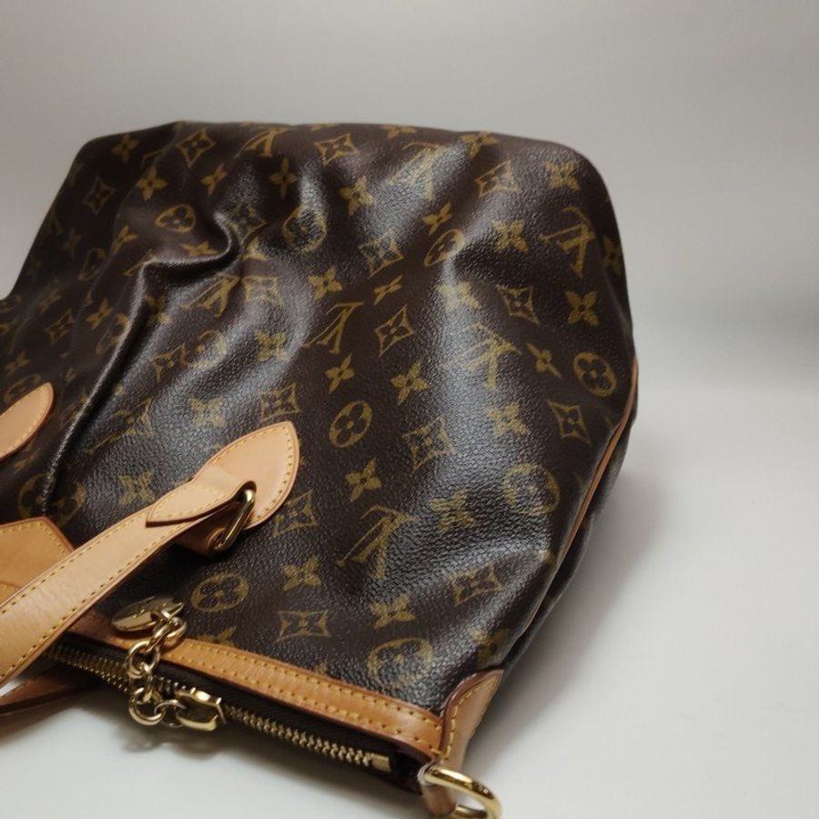 Louis Vuitton (LV) Palermo派拉蒙小號植鞣革Monogram印花褶襉單肩包-27