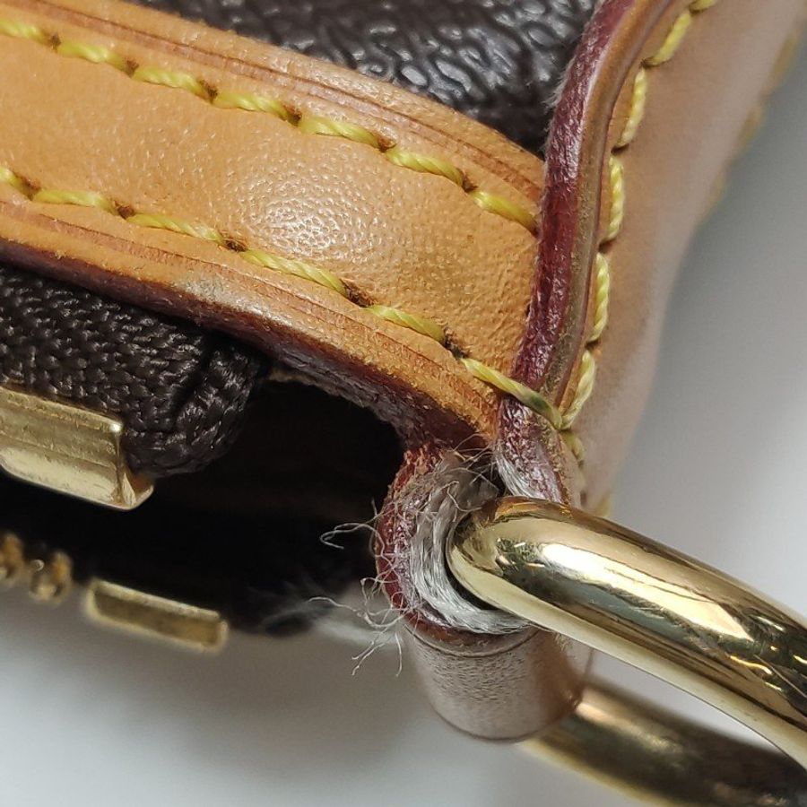 Louis Vuitton (LV) Palermo派拉蒙小號植鞣革Monogram印花褶襉單肩包-28