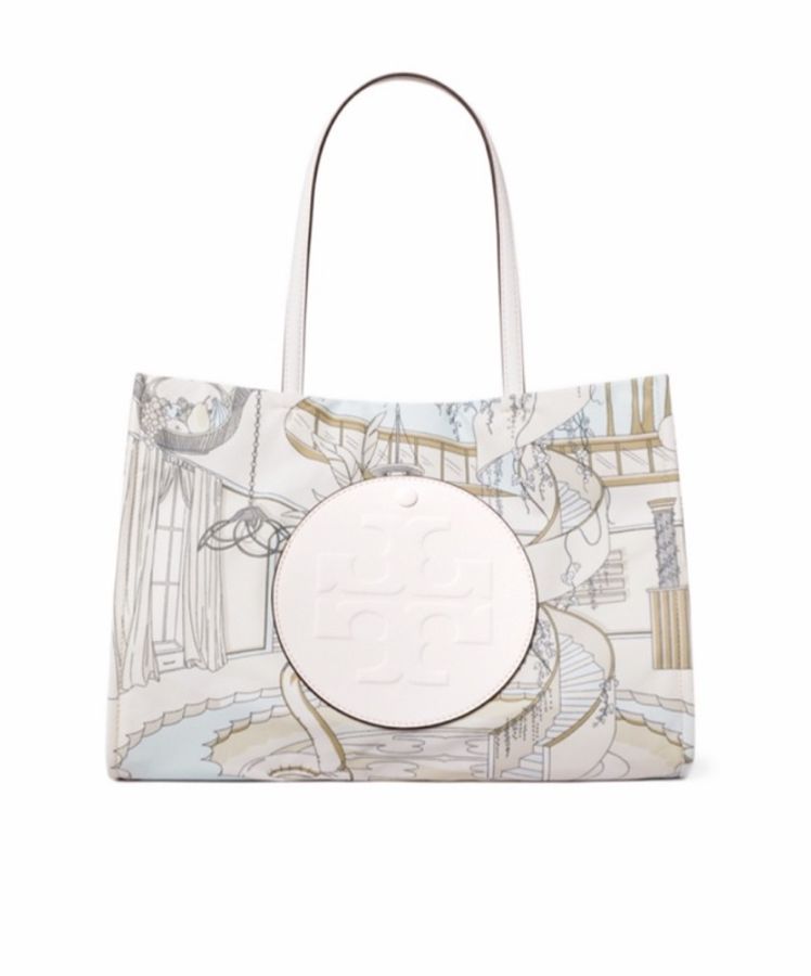Tory Burch 女士 小號ELLA印花手提袋均碼碼34cm*11cm*26.5cm-0