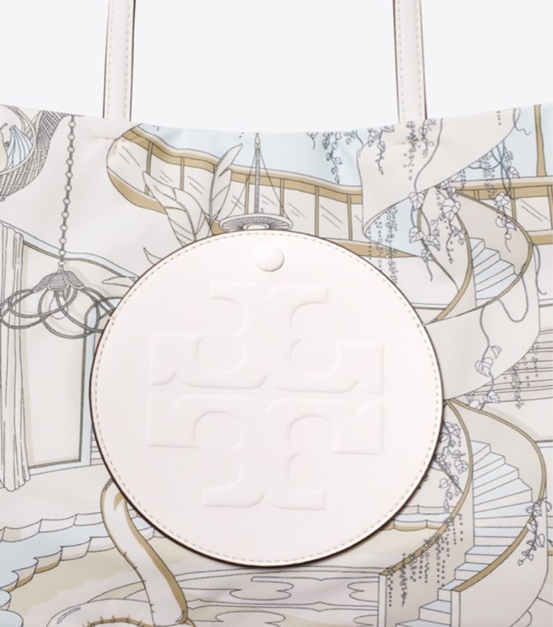Tory Burch 女士 小號ELLA印花手提袋均碼碼34cm*11cm*26.5cm-1
