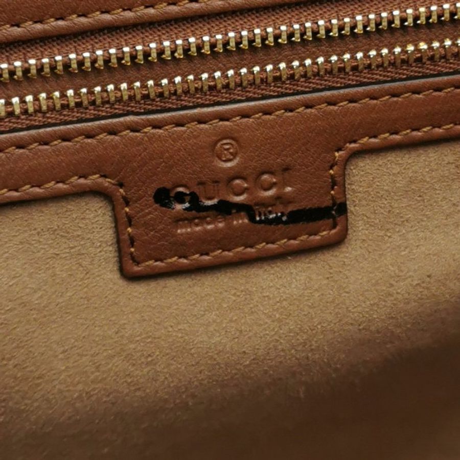 Gucci Padlock中型牛皮GG老花鎖扣單肩包-7
