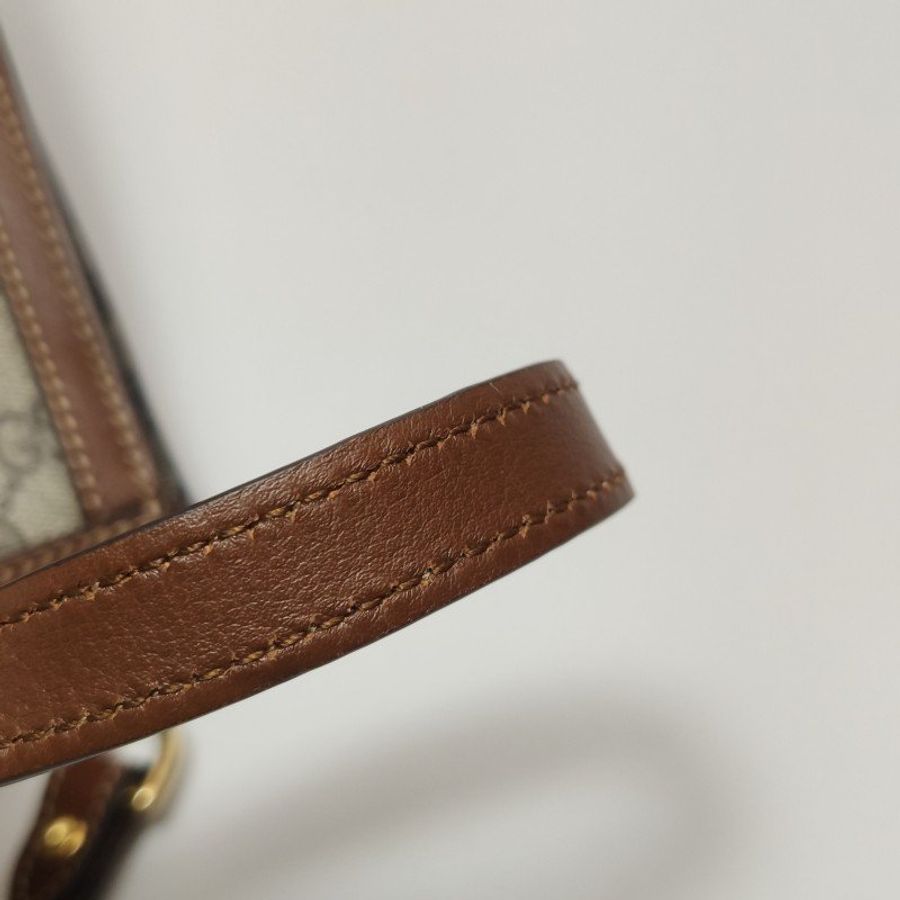 Gucci Padlock中型牛皮GG老花鎖扣單肩包-10