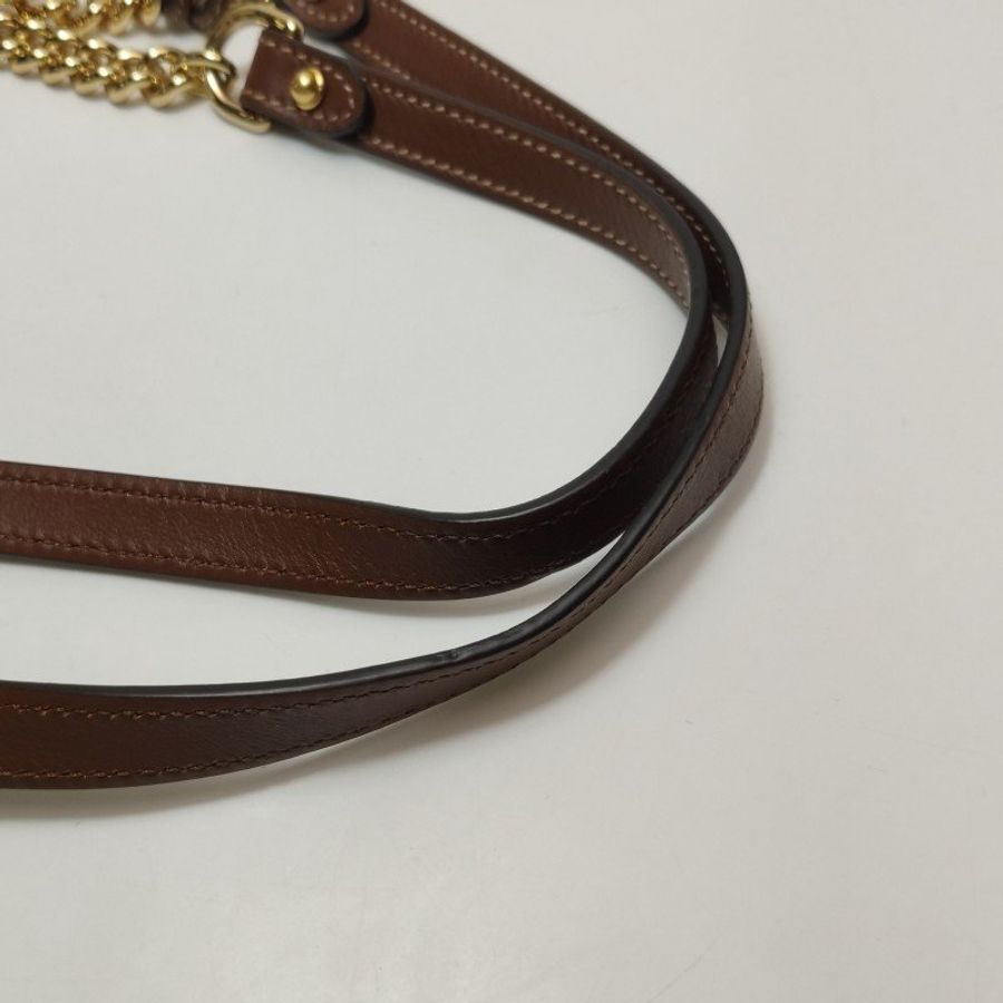 Gucci Padlock中型牛皮GG老花鎖扣單肩包-19