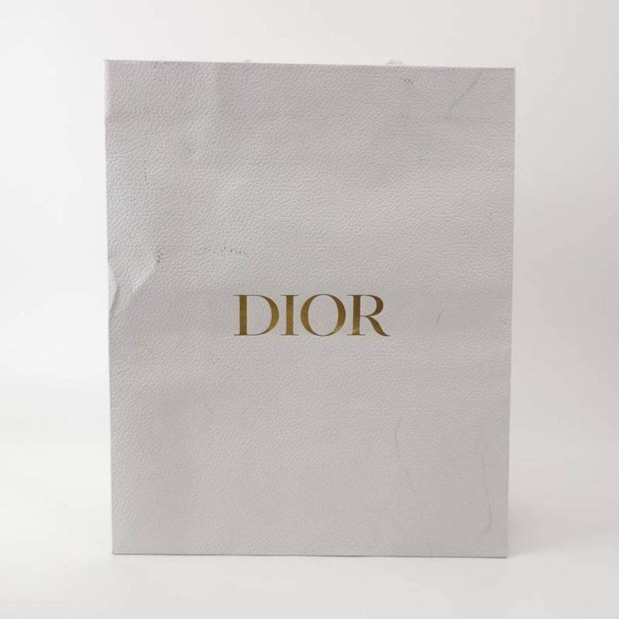 Dior Toujours小號牛皮純色藤格紋字母Logo吊飾單肩包-10