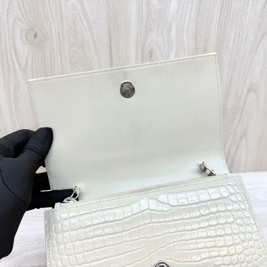 YSL🤍白壓紋KATE WOC包452159-13