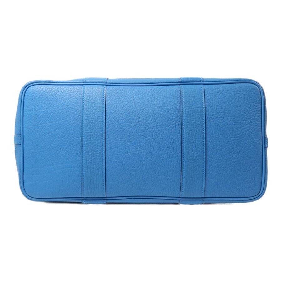 HERMES Negonda皮革Garden Party PM手挽袋Bleu Zanzibar-3