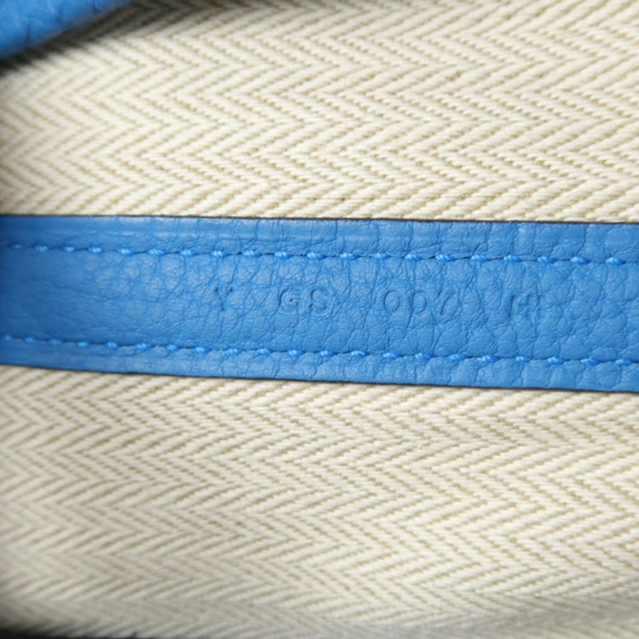 HERMES Negonda皮革Garden Party PM手挽袋Bleu Zanzibar-10