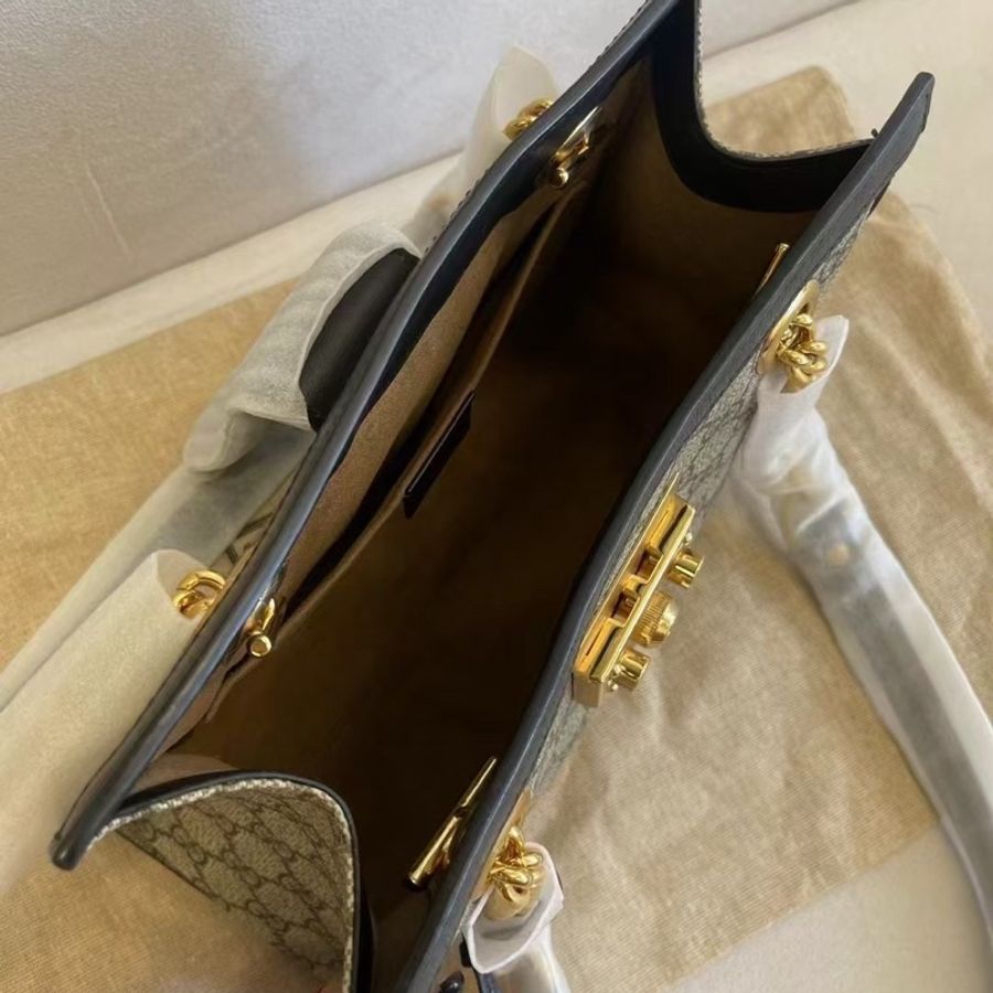 99新Gucci古馳 padlock 小三包黑色 扣膜-5