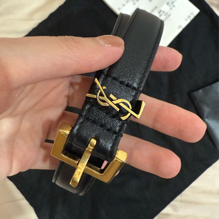 YSL經典皮帶 全新閒置-2