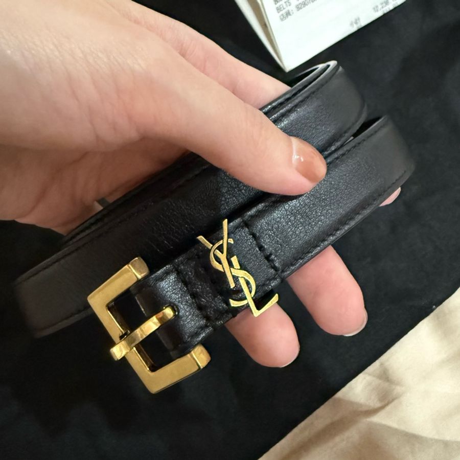 YSL經典皮帶 全新閒置-4