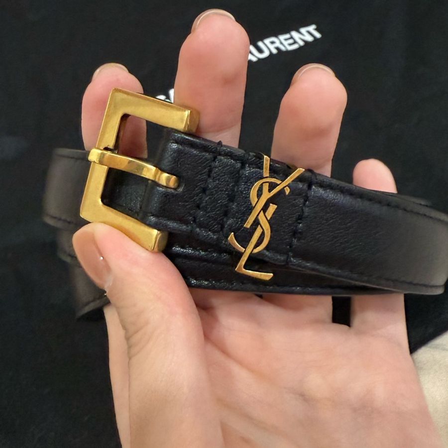YSL經典皮帶 全新閒置-5