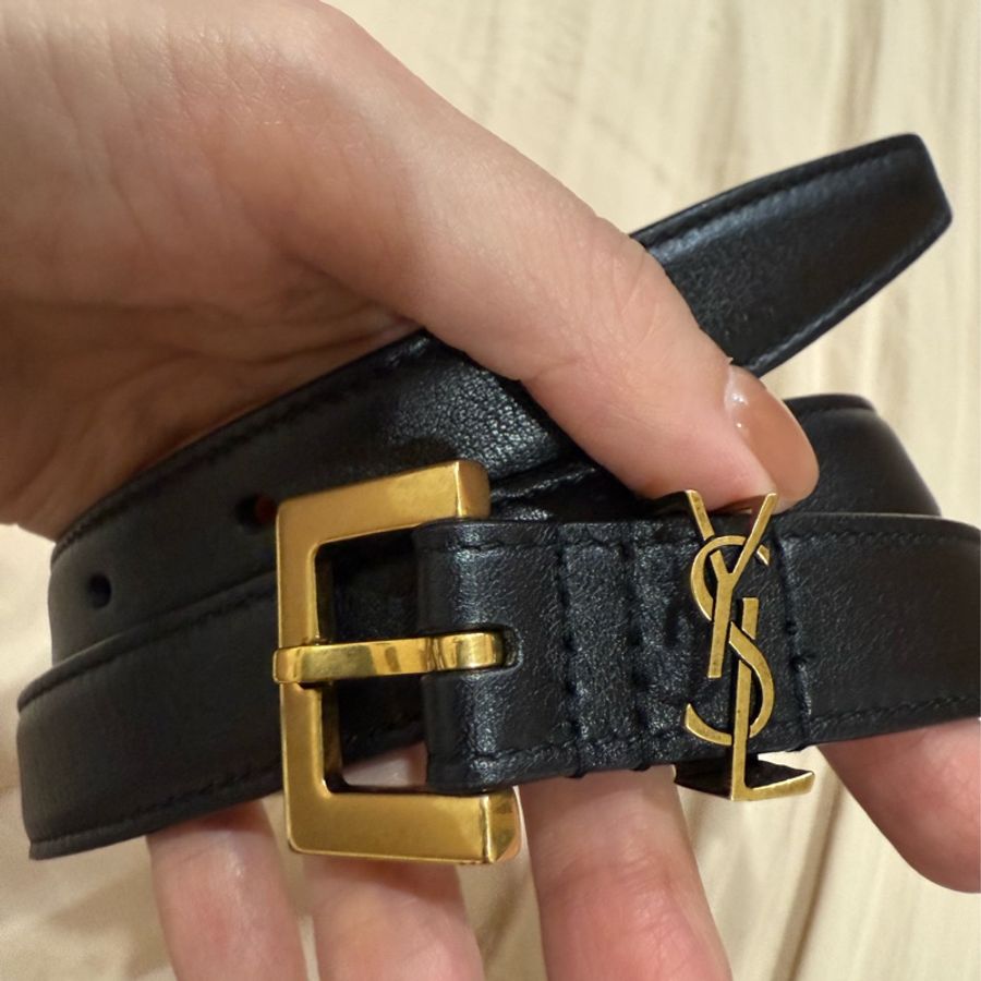 YSL經典皮帶 全新閒置-7