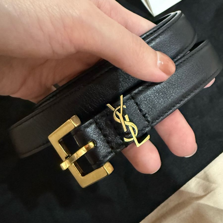 YSL經典皮帶 全新閒置-10