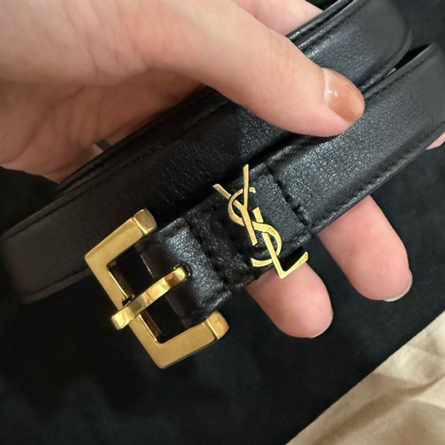 YSL經典皮帶 全新閒置-14