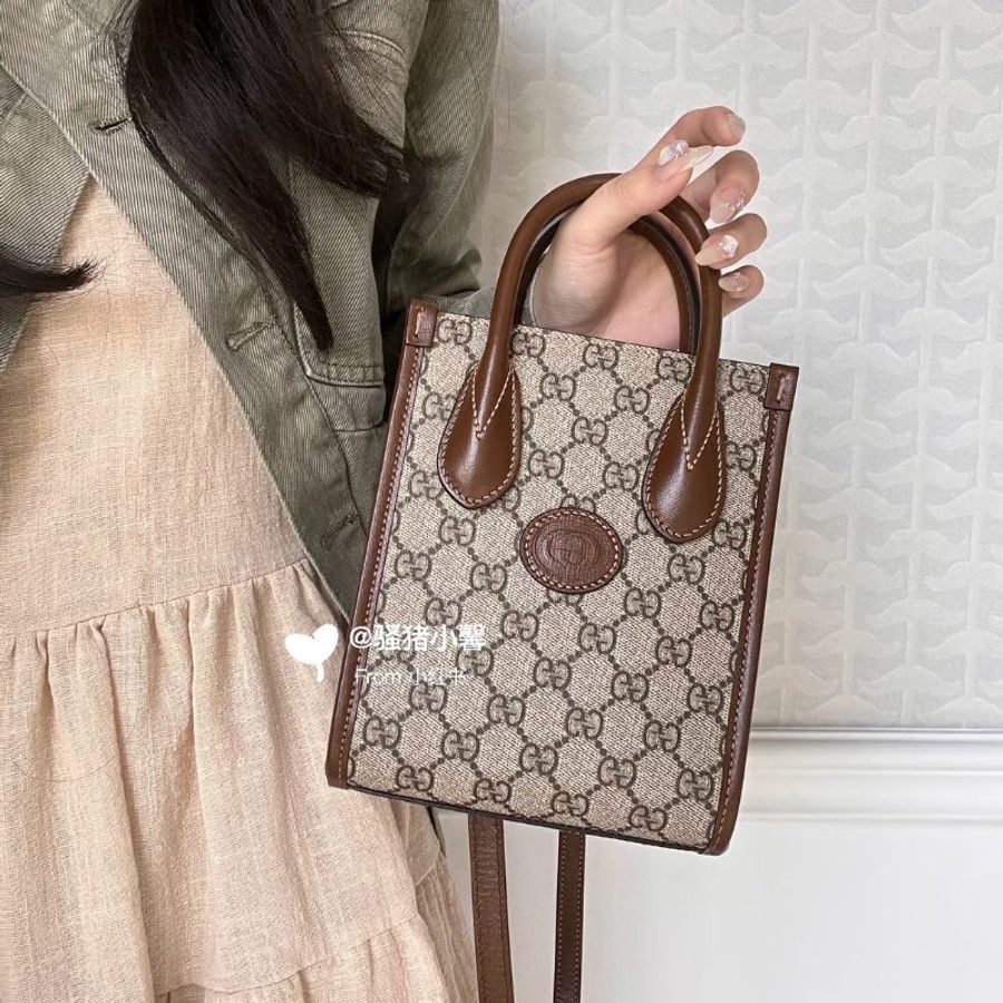 🏷Gucci 古馳．Mini Tote 琴譜包/客人寄賣-23