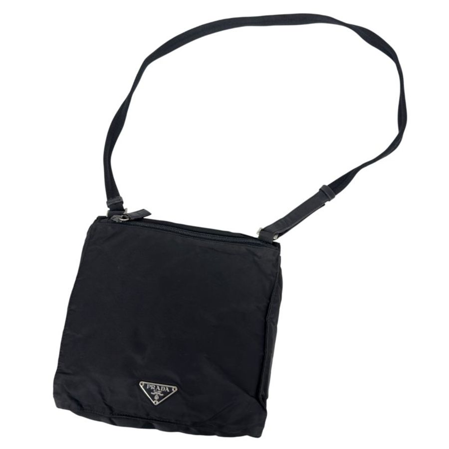 PRADA 中古 三角標 斜揹袋-0
