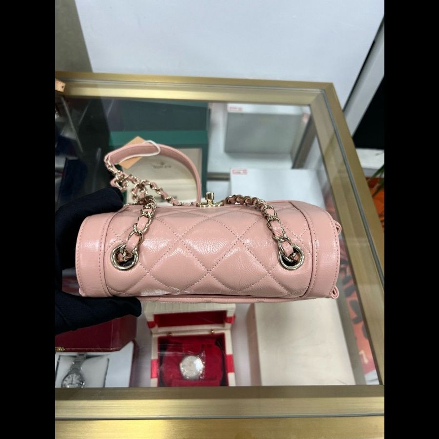 Chanel Flap bag pink-4