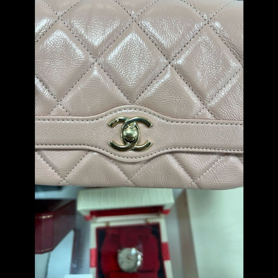 Chanel Flap bag pink-5
