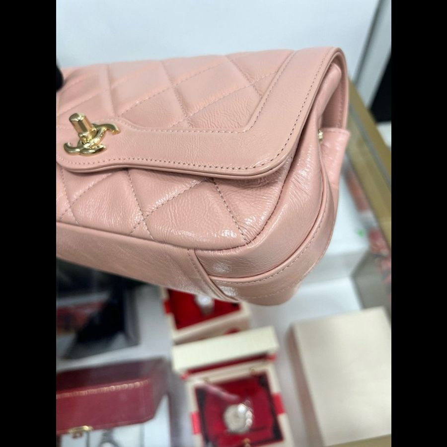 Chanel Flap bag pink-7