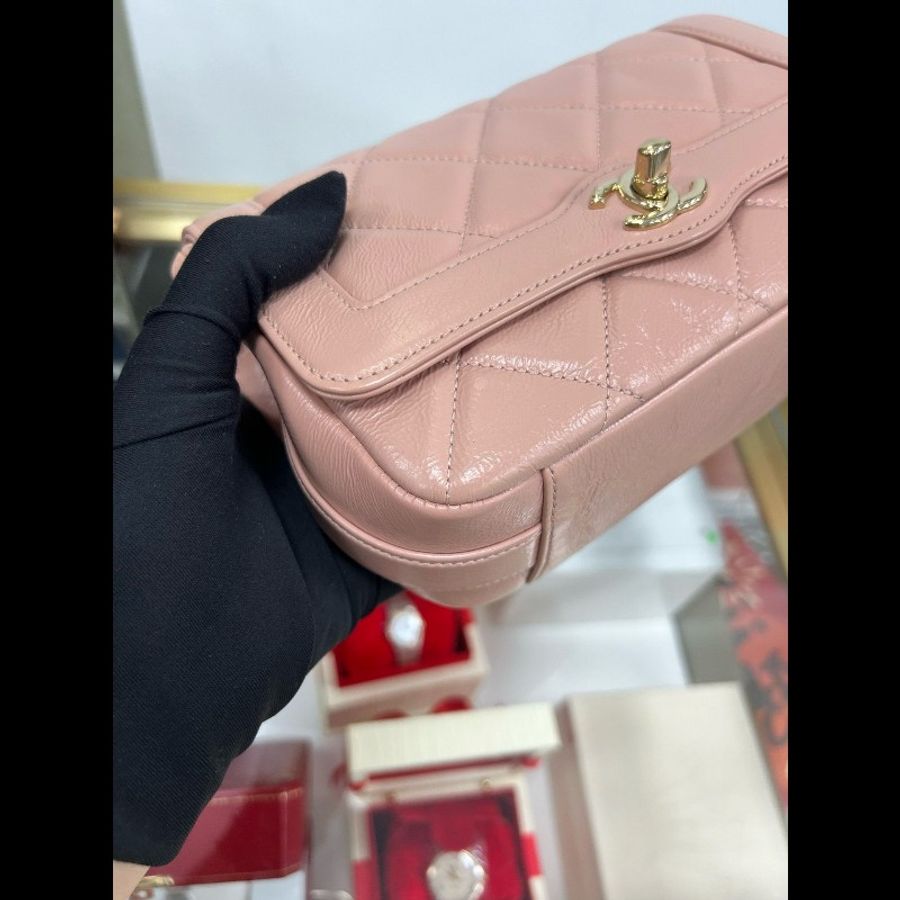 Chanel Flap bag pink-8