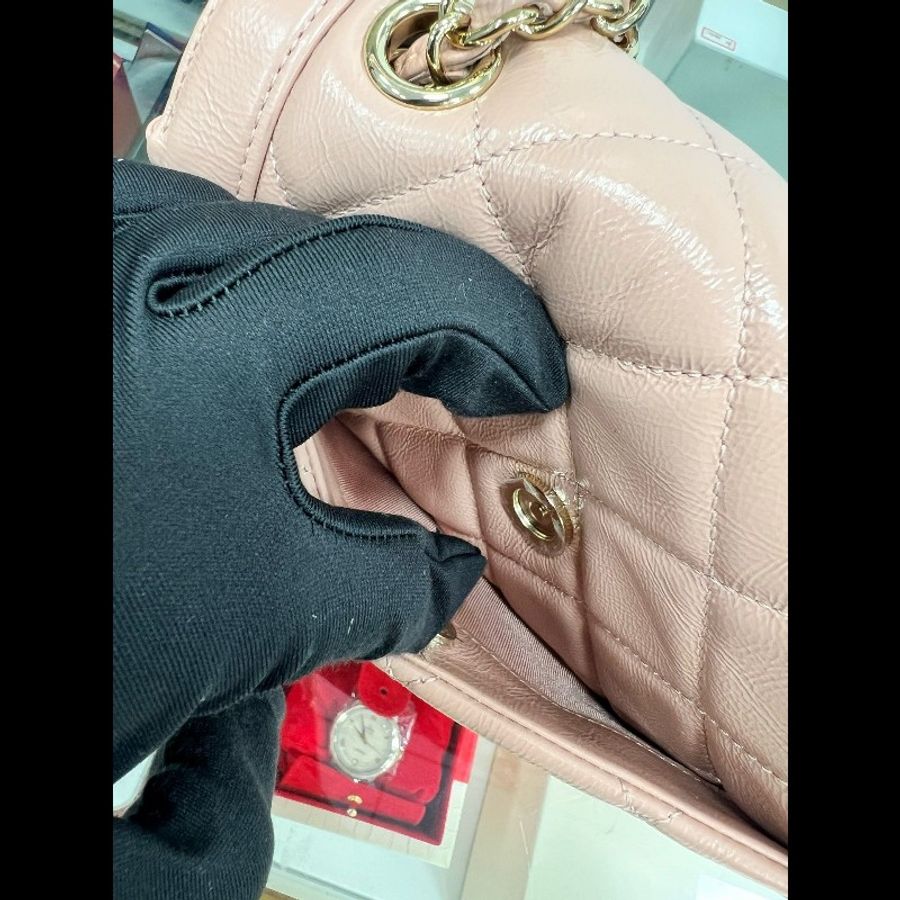 Chanel Flap bag pink-9