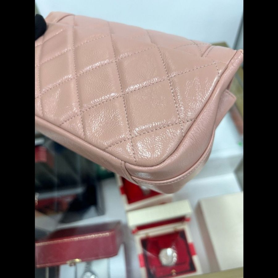 Chanel Flap bag pink-11