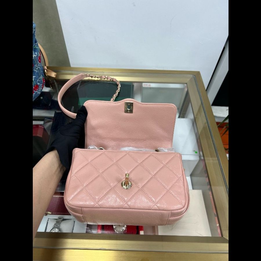 Chanel Flap bag pink-14