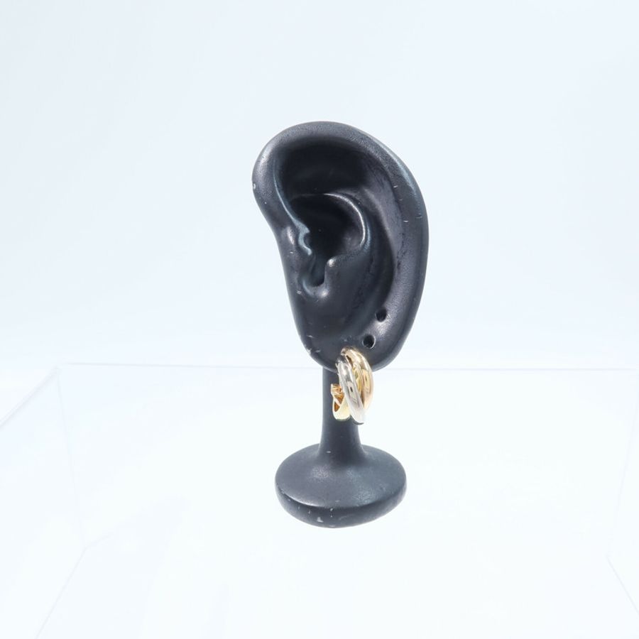 CARTIER 18K玫瑰金/黃金/白金Trinity Earrings耳環-7
