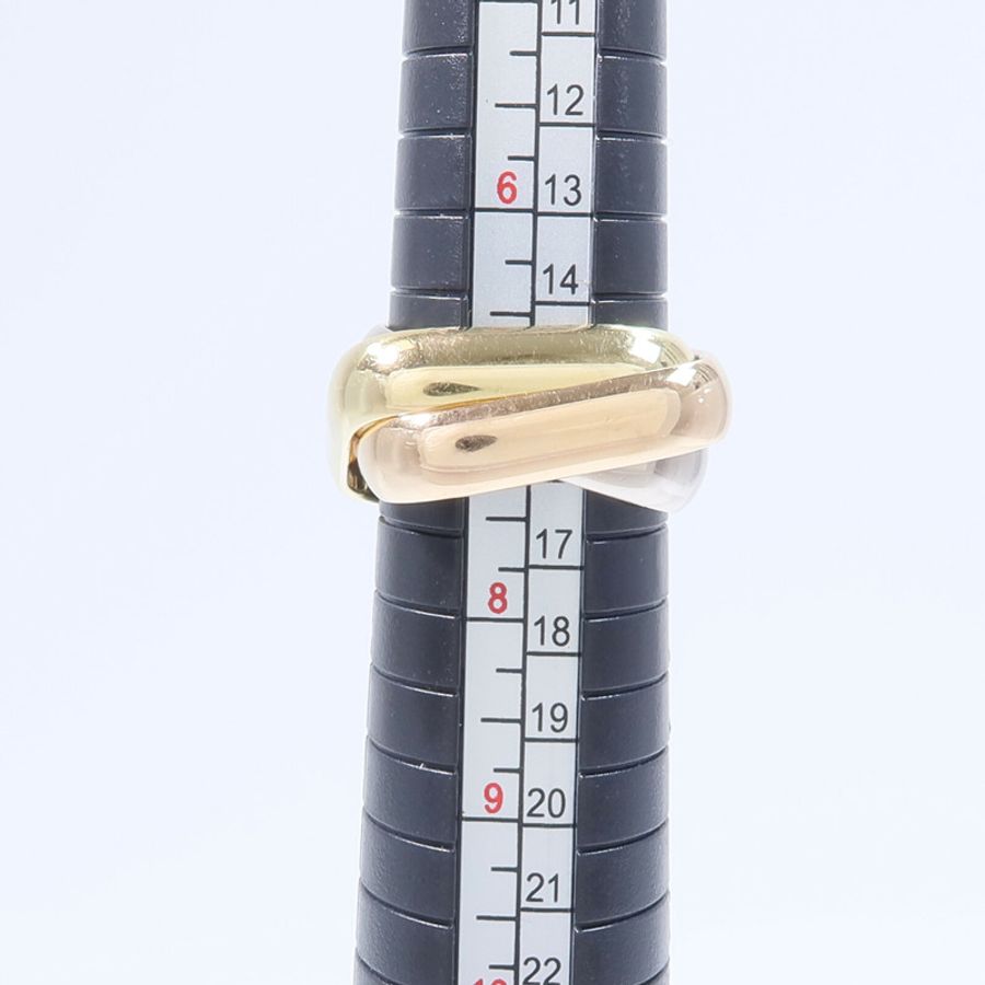 CARTIER 18K玫瑰金/黃金/白金Trinity Cushion-Shaped Ring Large戒指-10