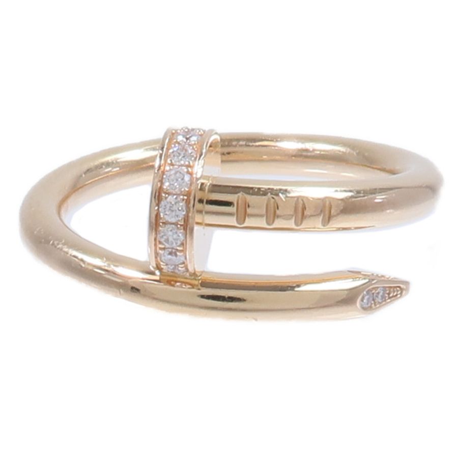 CARTIER 18K玫瑰金Juste Un Clou Classic Design Diamond鑽石戒指-1