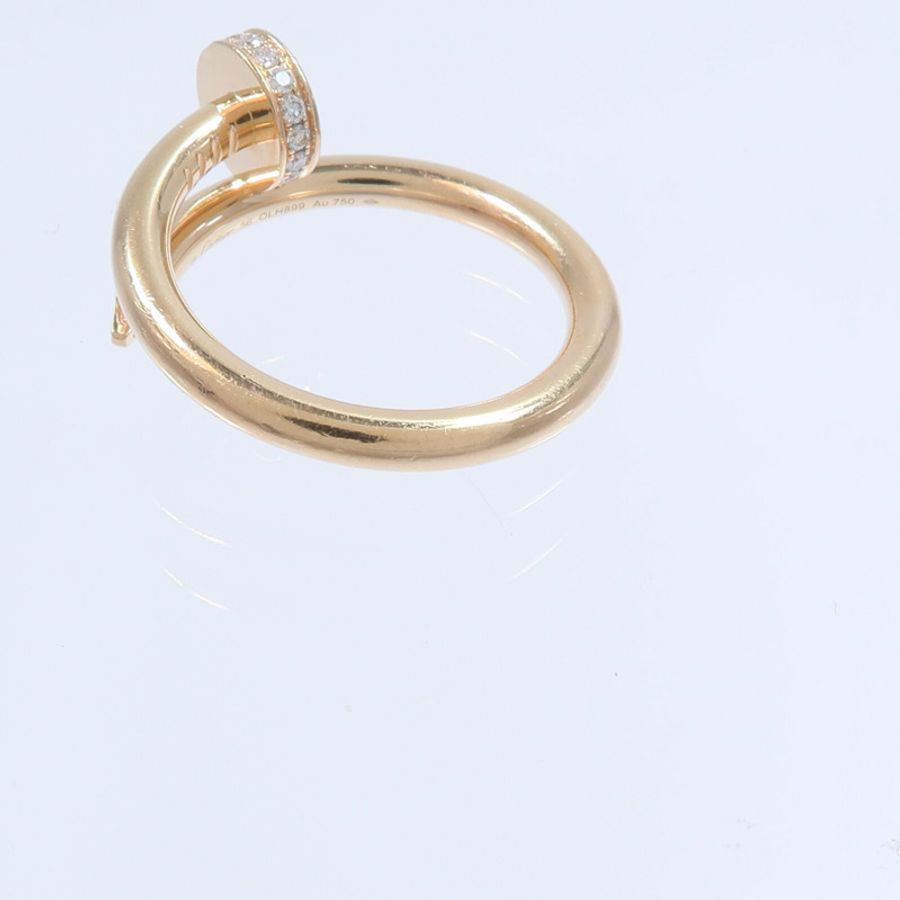 CARTIER 18K玫瑰金Juste Un Clou Classic Design Diamond鑽石戒指-5
