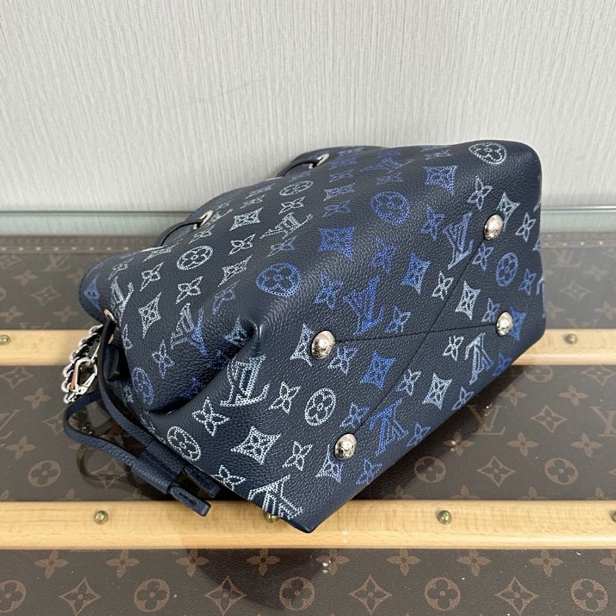【威選精品】💙 Louis Vuitton Bella 月光女神｜漸變藍 Monogram Empreinte 鏤空子母水桶包 芯片款 💙-2