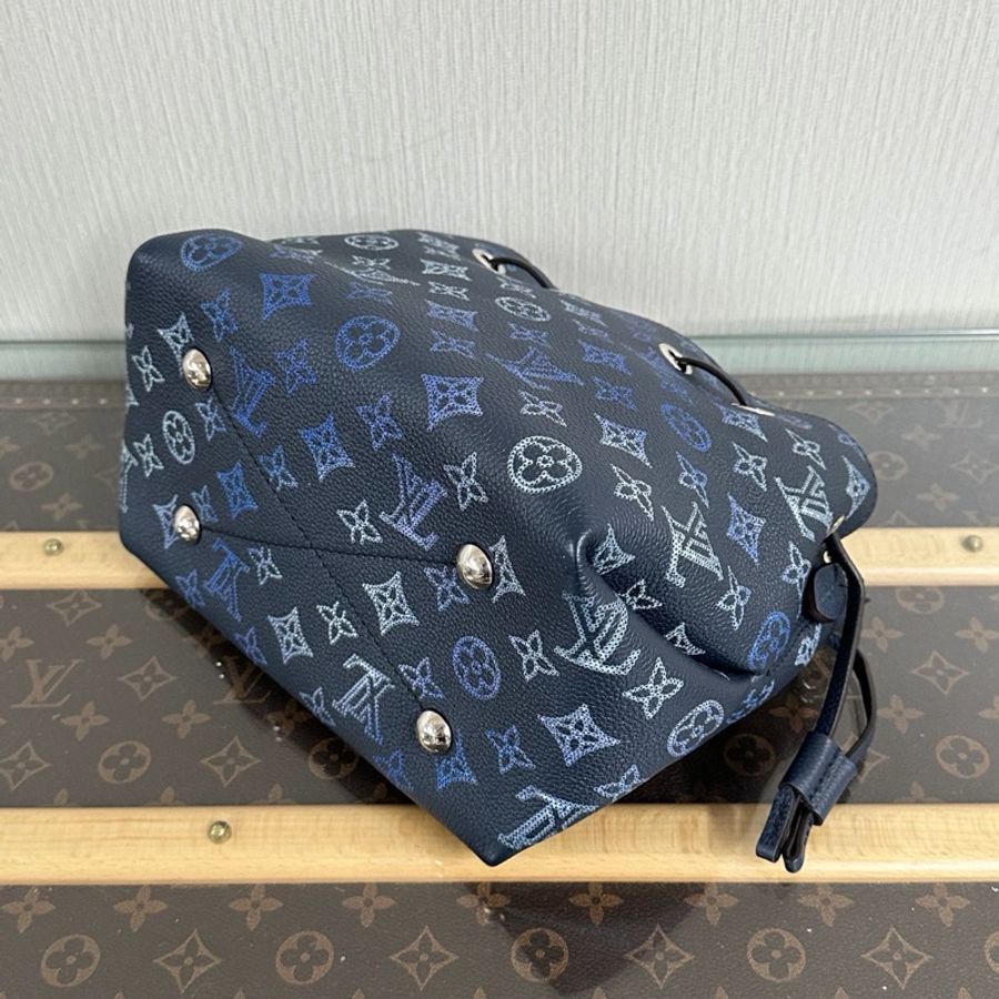 【威選精品】💙 Louis Vuitton Bella 月光女神｜漸變藍 Monogram Empreinte 鏤空子母水桶包 芯片款 💙-3