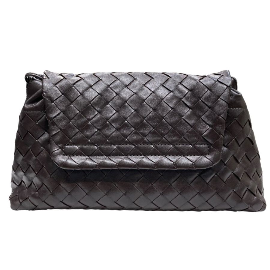 BOTTEGA VENETA 寶緹嘉 RUMPLE 肩背包 深棕色-1