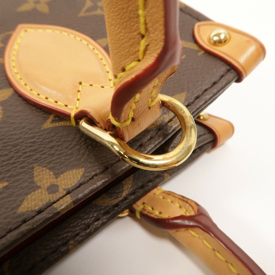 LOUIS VUITTON Monogram Sac Plat BB手挽肩背兩用袋-11
