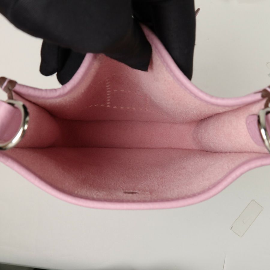 HERMES Clemence皮革Evelyne TPM肩背袋Mauve Sylvestre-4