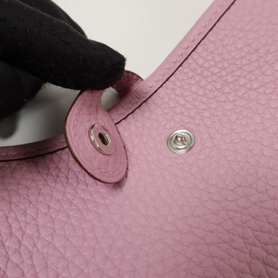 HERMES Clemence皮革Evelyne TPM肩背袋Mauve Sylvestre-7