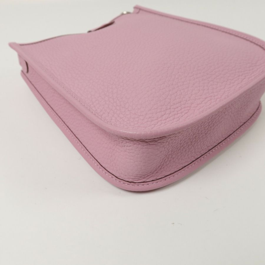 HERMES Clemence皮革Evelyne TPM肩背袋Mauve Sylvestre-13