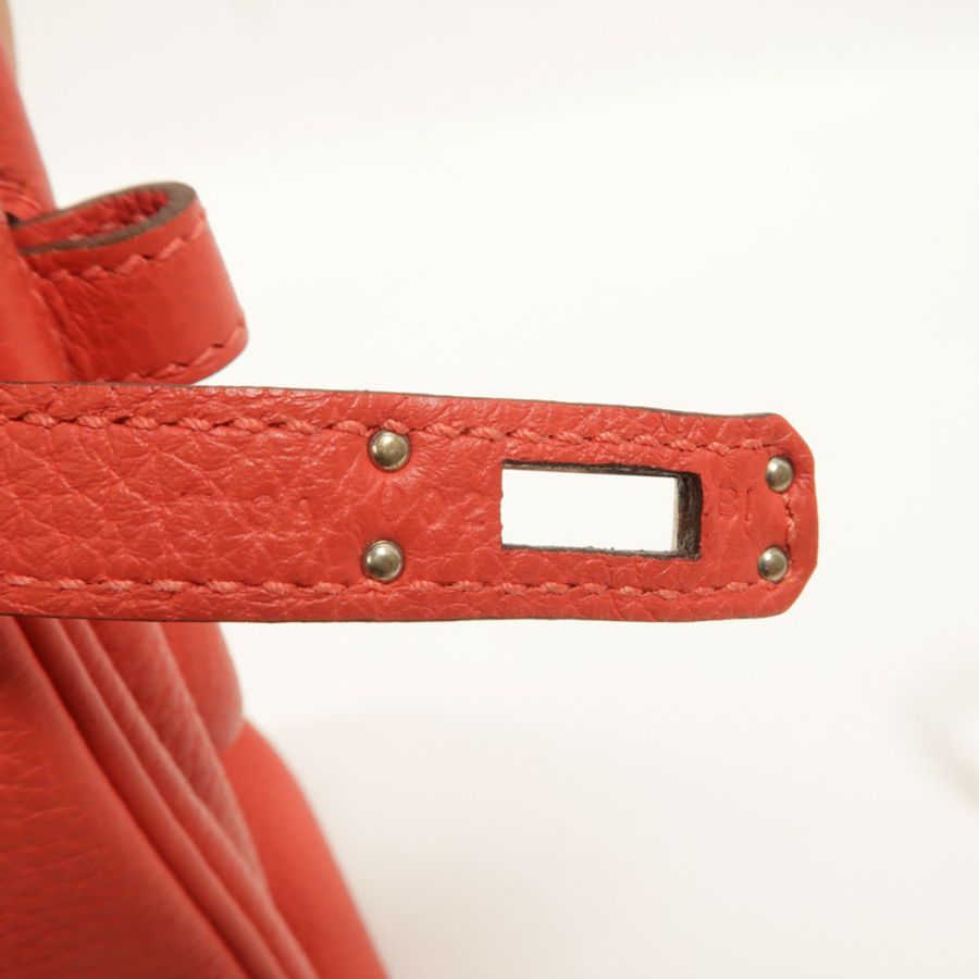 HERMES Togo皮革Birkin 25手挽袋Bougainvillea-6