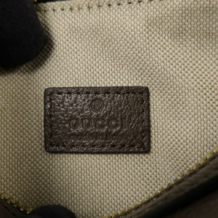 GUCCI 塗層帆布GG Supreme手挽肩背兩用袋-7