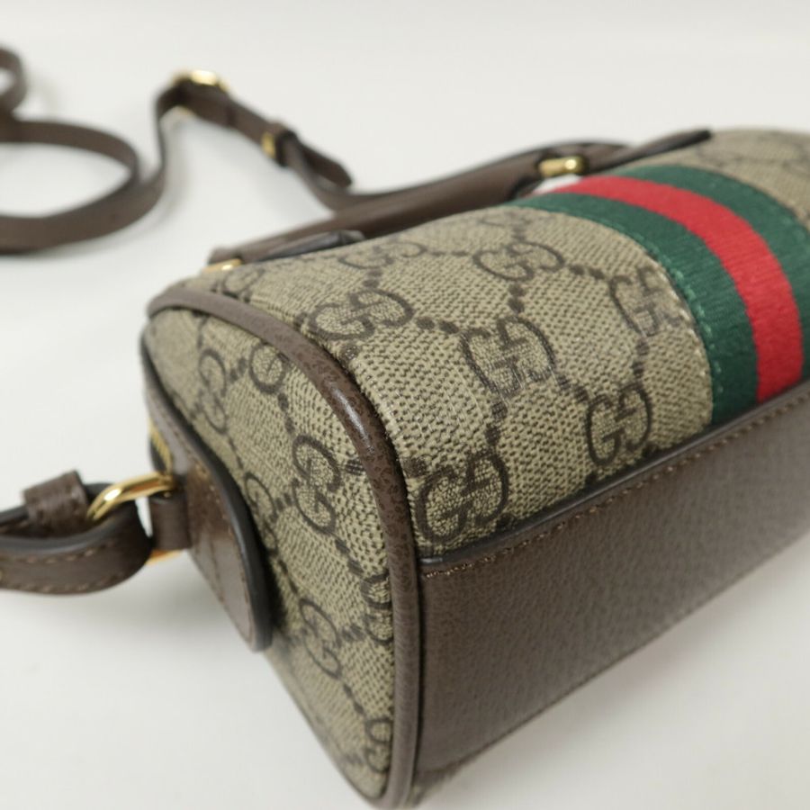 GUCCI 塗層帆布GG Supreme手挽肩背兩用袋-13