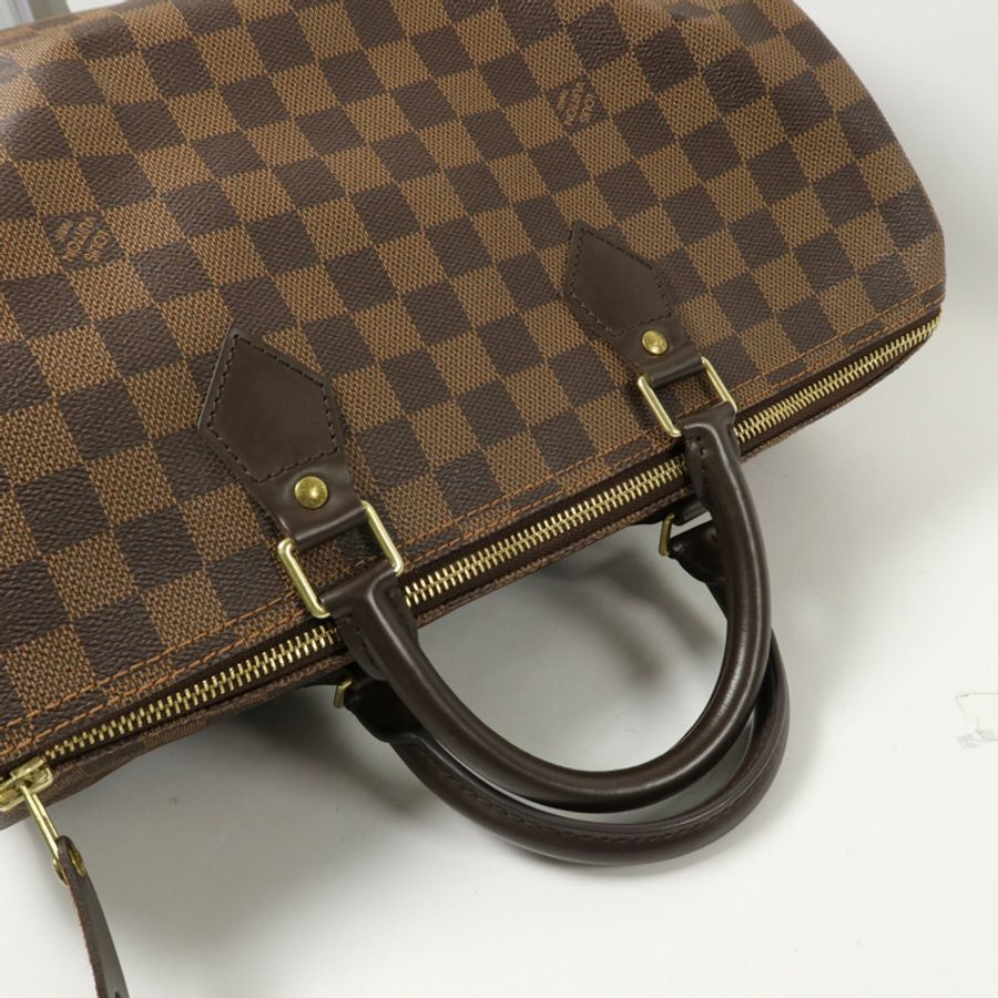 LOUIS VUITTON Damier Speedy 35手挽袋-10