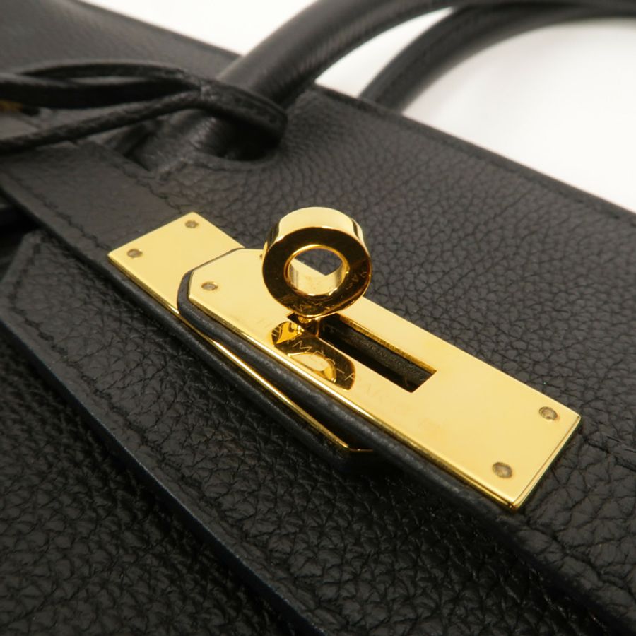 HERMES Togo皮革Birkin 30手挽袋Noir-9