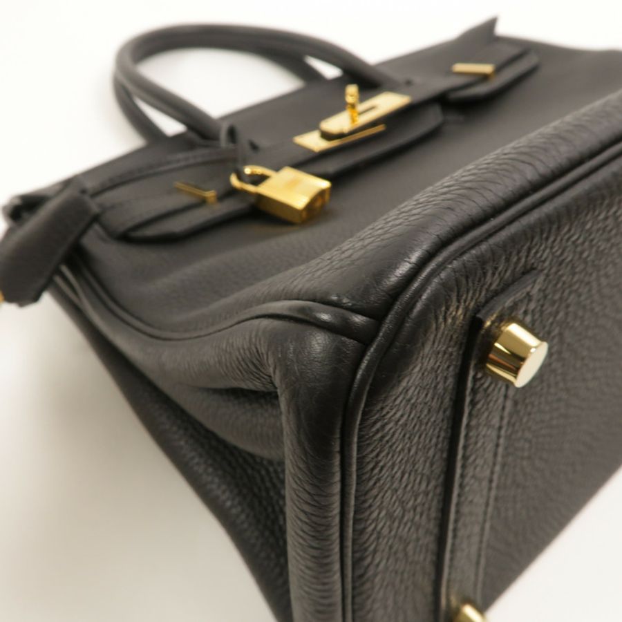 HERMES Togo皮革Birkin 30手挽袋Noir-12