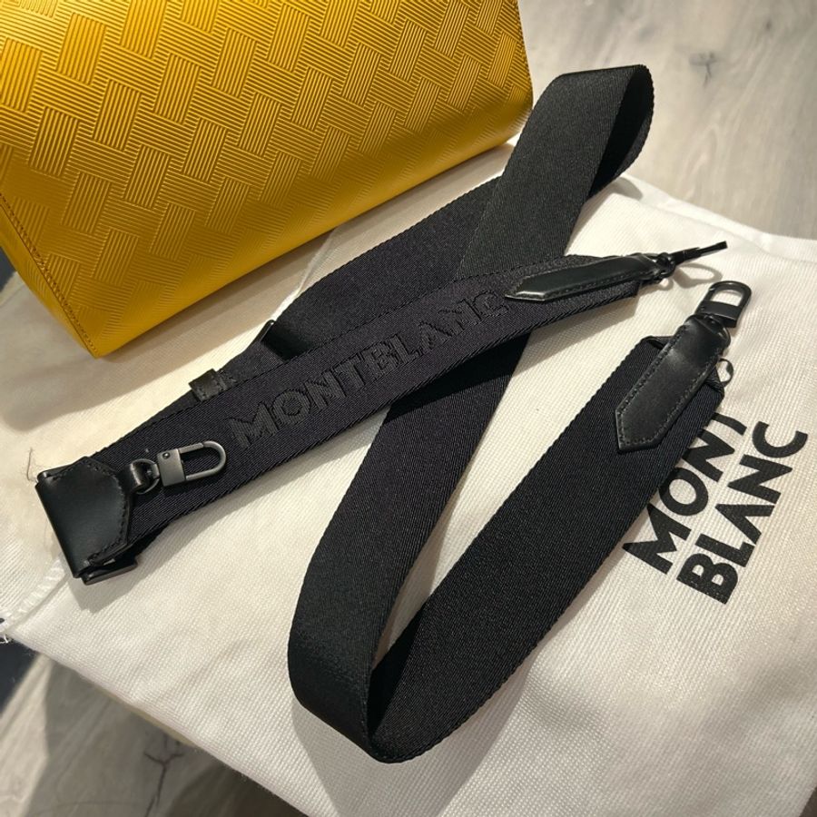 萬寶龍 Montblanc 斜背包 黃色-11