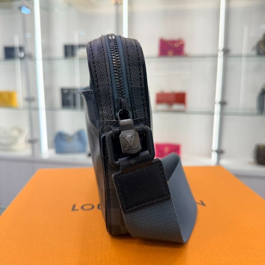 *SHIHNA名牌精品* LV Alpha 黑棋盤格郵差包-2