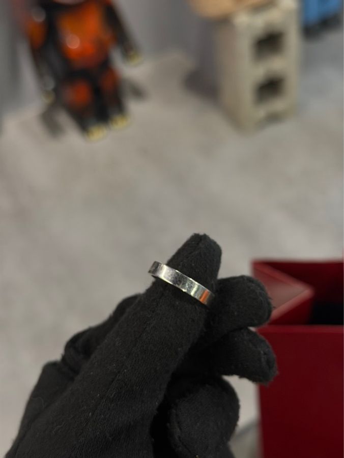 專櫃三折🌟Cartier C De Cartier 簽名Logo戒指 白金 4mm ｜Classic Trend CT精品｜台北東區實體-3