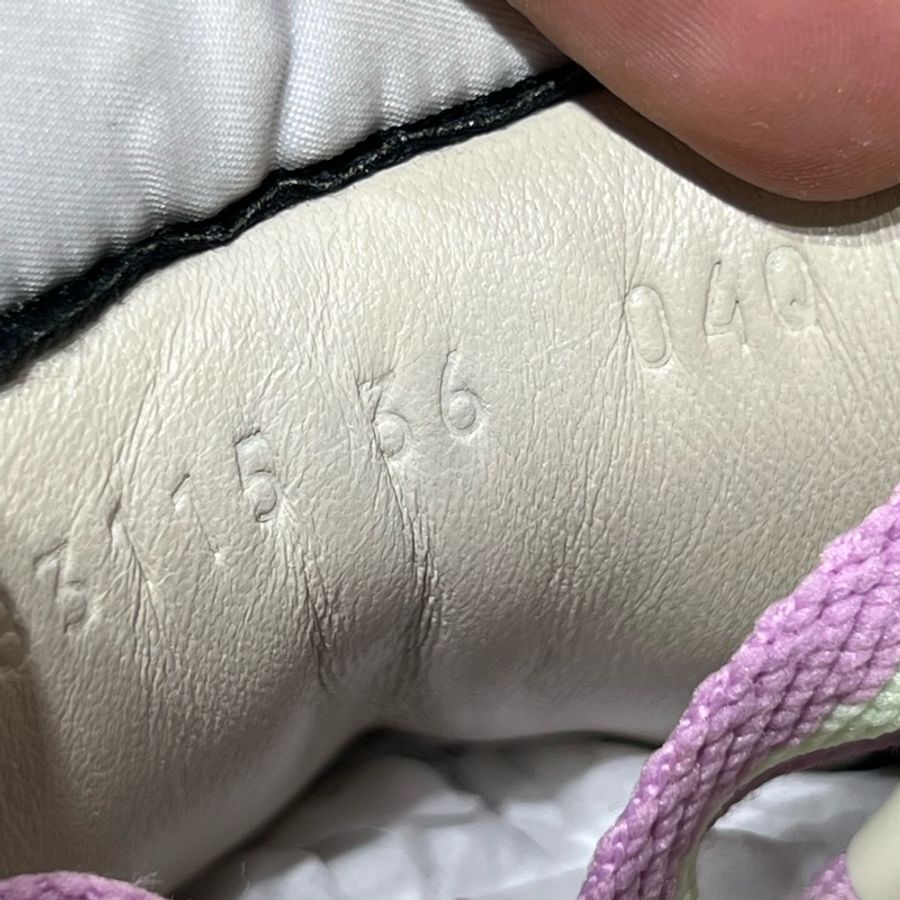 Gucci/古馳 Screener 髒髒鞋 米紫 胖丁 尺碼/36碼-5