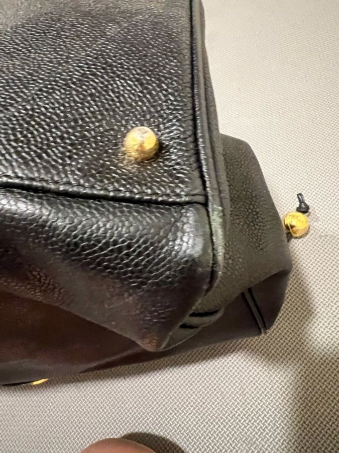Chanel vintage CC Turnlock Shopping Tote托特包-10